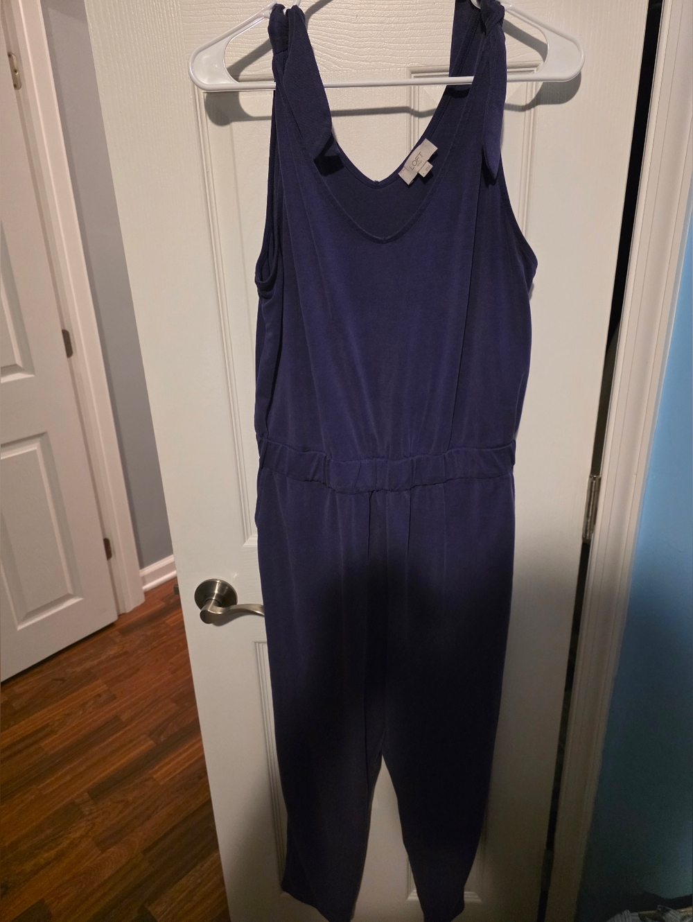 Loft Navy Blue Jumpsuit